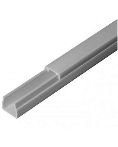 Кабель-канал серый RAL 7035 2-й замок в п/э 12х12 (242м/уп) Промрукав (PR03.0068) в Самаре Кабель-канал Pintop.ru
