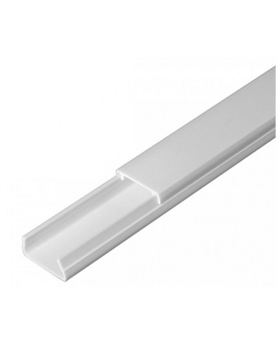 Кабель-канал серый RAL 7035 2-й замок в п/э 20х10 (180м/уп) Промрукав (PR03.0071) в Самаре Кабель-канал Pintop.ru