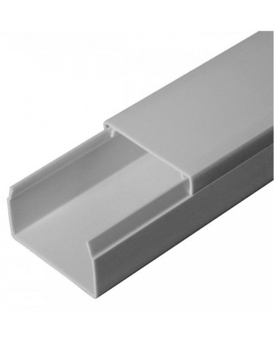 Кабель-канал серый RAL 7035 2-й замок в п/э 40х25 (30м/уп) Промрукав (PR03.0075) в Самаре Кабель-канал Pintop.ru