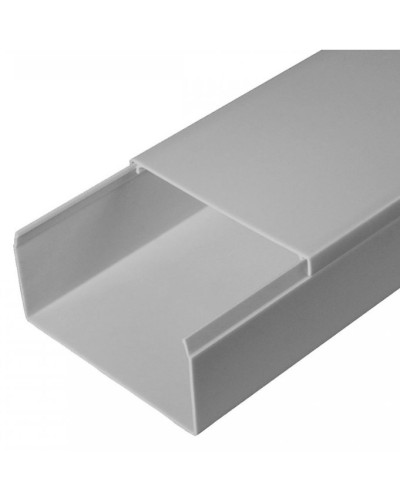 Кабель-канал серый RAL 7035 2-й замок в п/э 80х40 (30м/уп) Промрукав (PR03.0079) в Самаре Кабель-канал Pintop.ru