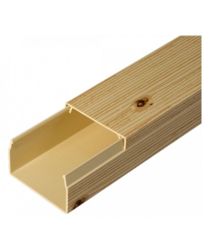 Кабель-канал сосна 2-й замок в п/э 40х25 (24 м/уп) Промрукав (PR03.0185) в Самаре Кабель-канал Pintop.ru