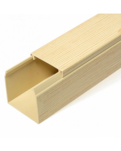 Кабель-канал сосна 2-й замок в п/э 40х40 (24 м/уп) Промрукав (PR03.0186) в Самаре Кабель-канал Pintop.ru