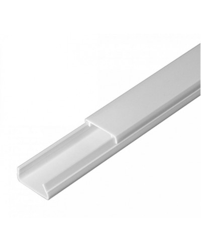 Кабель-канал белый 2-й замок в п/э 20х10 (180м/уп) Промрукав (PR.0325203) в Самаре Кабель-канал Pintop.ru