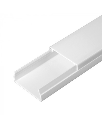 Кабель-канал белый 2-й замок в п/э 40х16 (56м/уп) Промрукав PR.0325206 в Самаре Кабель-канал Pintop.ru