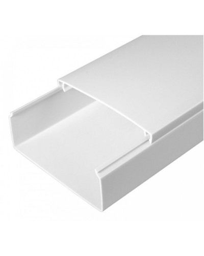 Кабель-канал белый 2-й замок в г/к 100х40 (24м/уп) Промрукав (PR.0510040) в Самаре Кабель-канал Pintop.ru