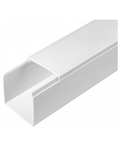 Кабель-канал белый 2-й замок в г/к 60х60 (24м/уп) Промрукав (PR.056060) в Самаре Кабель-канал Pintop.ru