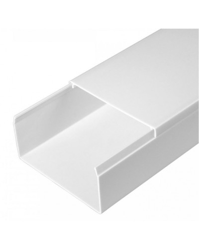 Кабель-канал белый 2-й замок в п/э 80х40 (30м/уп) Промрукав (PR.0580401) в Самаре Кабель-канал Pintop.ru