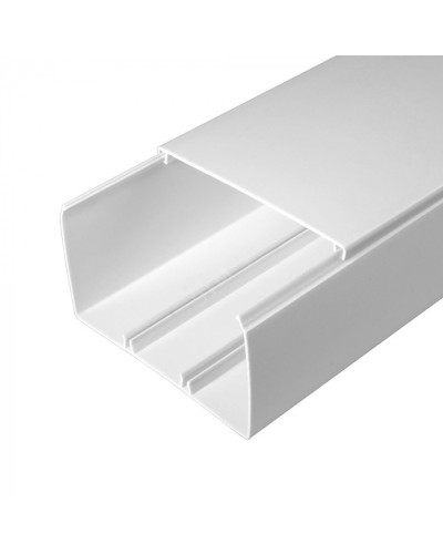 Кабель-канал белый 2-й замок в п/э 100х60 (16м/уп) Промрукав PR.0610061 в Самаре Кабель-канал Pintop.ru