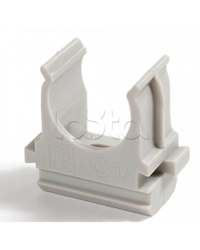 Крепеж-клипса для труб АБС-пластик в карт д16 (200шт/2000шт уп/кор) Промрукав (PR.0616) в Самаре Держатели, клипсы, скобы Pintop.ru