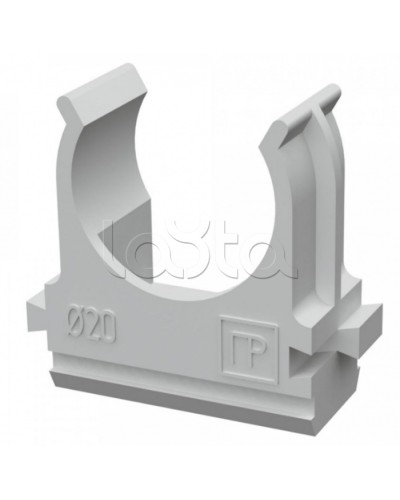 Крепеж-клипса для труб АБС-пластик в карт д20 (150шт/1500шт уп/кор) Промрукав (PR.0620) в Самаре Держатели, клипсы, скобы Pintop.ru