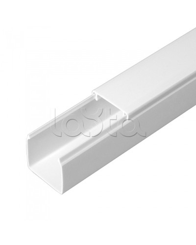 Кабель-канал белый 2-й замок в п/э 25х25 (48м/уп) Промрукав PR.0625251 в Самаре Кабель-канал Pintop.ru