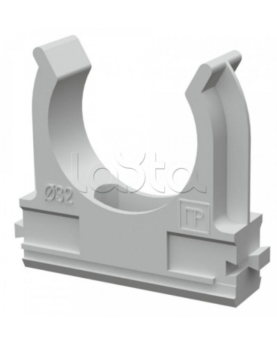 Крепеж-клипса для труб АБС-пластик в карт д32 (50шт/500шт уп/кор) Промрукав (PR.0632) в Самаре Держатели, клипсы, скобы Pintop.ru