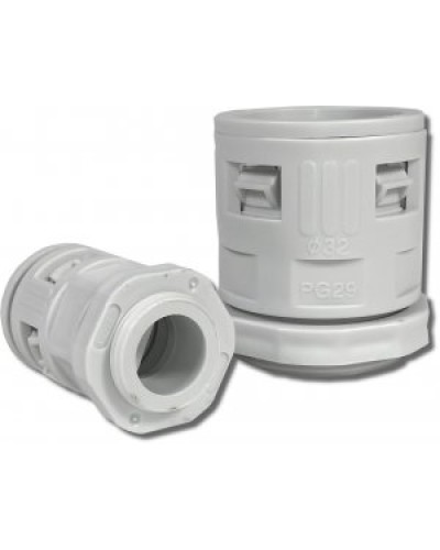 Муфта вводная для гофрированных труб серая ВМ-ГТ-25 Промрукав PR08.3270 в Самаре Повороты, муфты, тройники Pintop.ru