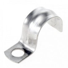 Скоба металлическая однолапковая СМО 21-22 отв. d 6,5 мм (100 шт/уп) Промрукав (PR08.3744)