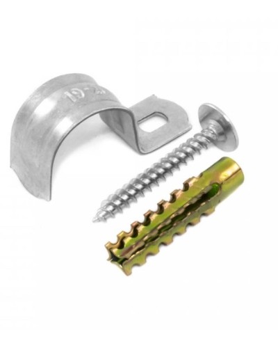 Комплекты для крепления ОКЛ с использованием самореза, дюбеля и скобы СМО 16-17 (100 шт) Промрукав (PR08.4995) в Самаре Держатели, клипсы, скобы Pintop.ru