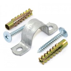 Комплекты для крепления ОКЛ с использованием самореза, дюбеля и скобы СМД 12-13 (100 шт) Промрукав (PR08.5000)