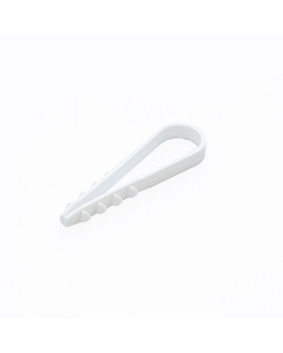 Дюбель-хомут для круглого кабеля d11-18 мм белый (100шт) Промрукав (PR08.6943) в Самаре Крепеж: Дюбели, шурупы, саморезы Pintop.ru