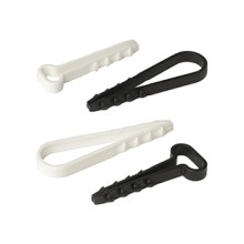 Дюбель-хомут для плоского кабеля 6-12 мм черный (100шт) Промрукав (PR08.6960)