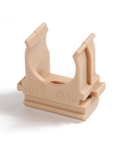 Крепёж-клипса для труб АБС-пластик сосна д16 (100шт/2000шт уп/кор) Промрукав (PR13.0048) в Самаре Держатели, клипсы, скобы Pintop.ru