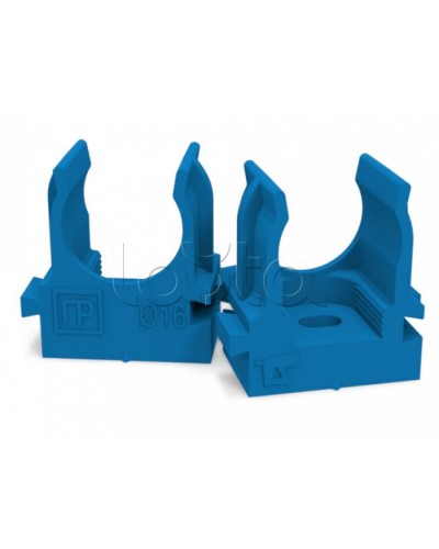 Крепеж-клипса для труб для монтажного пистолета синяя д16 (100шт/1100шт уп/кор) Промрукав (PR13.0143) в Самаре Держатели, клипсы, скобы Pintop.ru