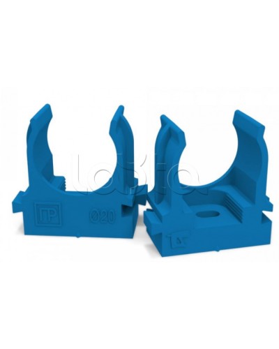 Крепеж-клипса для труб для монтажного пистолета синяя д20 (100шт/900шт уп/кор) Промрукав (PR13.0144) в Самаре Держатели, клипсы, скобы Pintop.ru