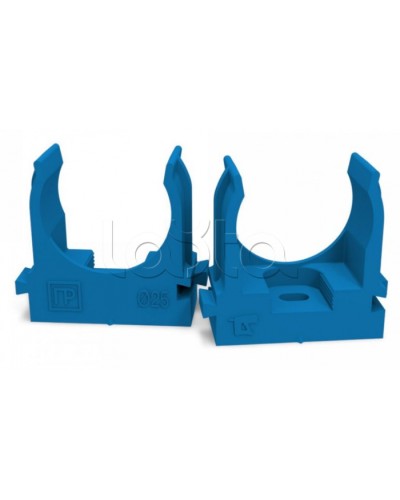 Крепеж-клипса для труб для монтажного пистолета синяя д25 (100шт/700шт уп/кор) Промрукав (PR13.0145) в Самаре Держатели, клипсы, скобы Pintop.ru