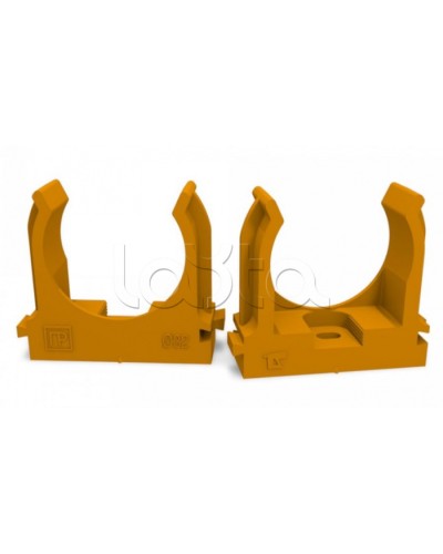 Крепеж-клипса для труб для монтажного пистолета оранжевая д32 (25шт/500шт уп/кор) Промрукав (PR13.0154) в Самаре Держатели, клипсы, скобы Pintop.ru