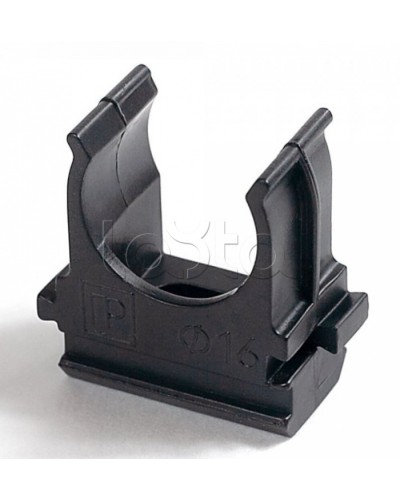 Крепёж-клипса для труб Полистирол черная д25 в малой упаковке (10шт/500шт уп/кор) Промрукав (PR13.0211) в Самаре Держатели, клипсы, скобы Pintop.ru