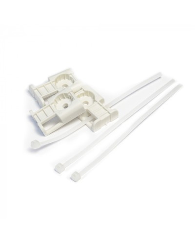 Комплекты крепления площадка для прямого монтажа белая со стяжкой 2,5х100 мм (100 шт) Промрукав (PR13.02512) в Самаре Аксессуары для кабель-канала Pintop.ru