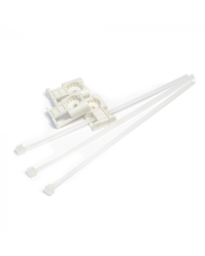 Комплекты крепления площадка для прямого монтажа белая со стяжкой 3,6х150 мм (100 шт) Промрукав (PR13.02514) в Самаре Аксессуары для кабель-канала Pintop.ru