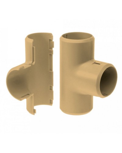 Тройник разборный сосна д16 (5шт/500 шт уп/кор) Промрукав (PR13.0251) в Самаре Повороты, муфты, тройники Pintop.ru