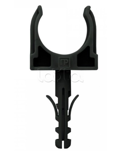 Крепеж-клипса с дюбелем черная д32 в малой упаковке (10шт/450шт уп/кор) Промрукав (PR13.0306) в Самаре Держатели, клипсы, скобы Pintop.ru