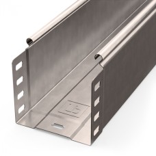 Лоток неперфорированный Стандарт INOX (AISI 409) 100х100х3000 (0,7 мм) (6 м/уп) Промрукав (PR16.2388)