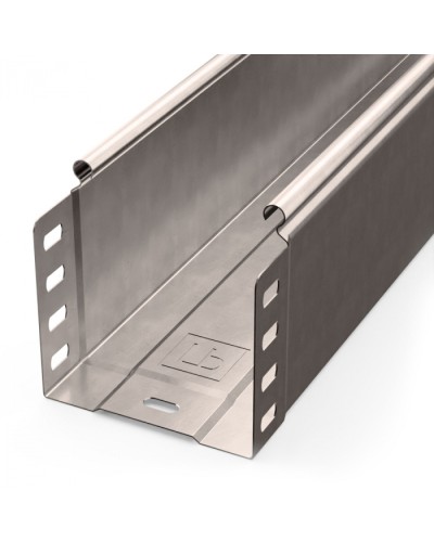 Лоток неперфорированный Стандарт INOX (AISI 409) 100х100х3000 (0,7 мм) (6 м/уп) Промрукав (PR16.2388) в Самаре Кабельные лотки Pintop.ru