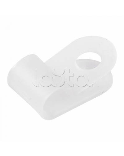 Кабельная скоба пластиковая 5мм для крепления термокабеля Спектрон-КС-5 в Самаре Держатели, клипсы, скобы Pintop.ru