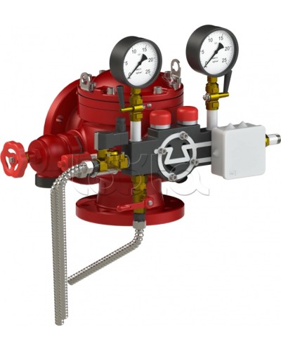 Узел управления дренчерный с комбинированным приводом Спецавтоматика УУ-Д100/1,6 (Э24, Г0,07)-ВФ.О4 в Самаре Устройства пуска водяного пожаротушения Pintop.ru