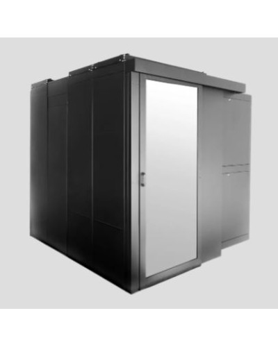 Дверь однорядного коридора поликарбонат сдвижная 48U для шкафов серии ШТК-СП-48.×.× ЦМО ЦОД-СП-Д1-48-9005 в Самаре Аксессуары для стоек и шкафов Pintop.ru