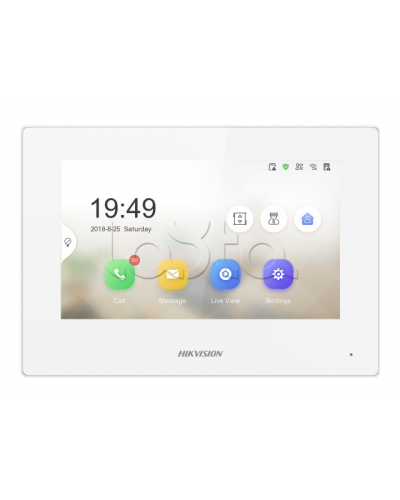 IP видеодомофон сенсорный Hikvision DS-KH6320-LE1/White(B) в Самаре Абонентские IP устройства Pintop.ru