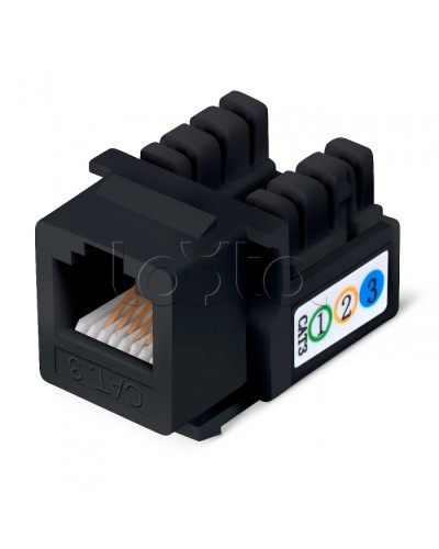 Вставка Cabeus KJ-RJ12-90-BK в Самаре Модули Keystone Pintop.ru