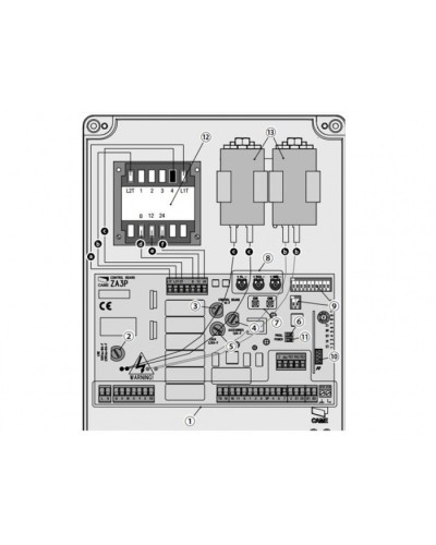 Блок управления для приводов распашных ворот Came 002ZA3P в Самаре Автоматизация ворот Pintop.ru