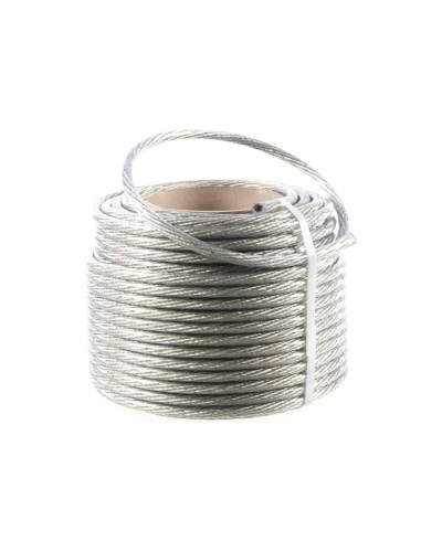 Трос стальной в ПВХ изоляции d=10.0 мм, катушка 50 метров REXANT (09-5300) в Самаре Крепежные изделия Pintop.ru