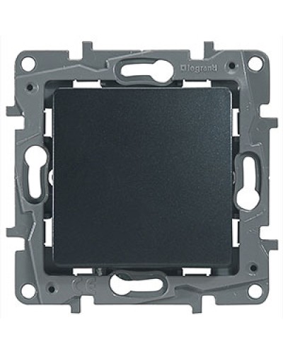 Выключатель без фиксации с Н.О./Н.З. контактом 6 A 250 В антрацит Etika Plus Legrand 672614 в Самаре Аксессуары для кабель-канала Pintop.ru