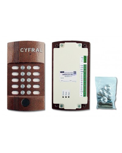 Блок вызова видеодомофона на 10 абонентов Цифрал M-10M/PVC в Самаре Блоки вызова многоабонентные Pintop.ru