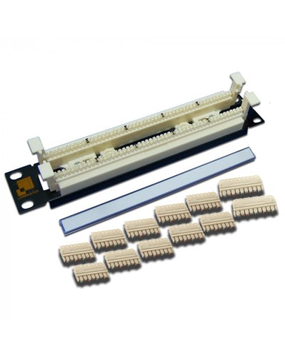 50-парный 110 кросс 10 1U, блоки в комплекте LANMASTER (LAN-RS110-50FT/10) в Самаре Патч-панели Pintop.ru