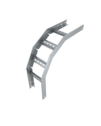 Угол лестничный вертикальный внешний 90 гр. 80х400х1,2 мм Быстрый монтаж HD85 КМ-профиль (LVLS90-80-400-1.2 HD85) в Самаре Аксессуары для лотков Pintop.ru