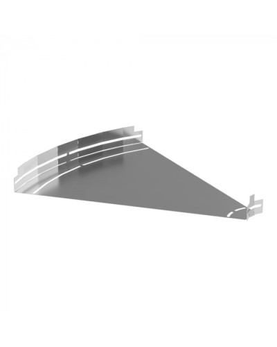 Угол горизонтальный изменяемый 0-45 градусов Стандарт INOX (AISI 304) 600х50 Промрукав (PR16.3602) в Самаре Аксессуары для лотков Pintop.ru