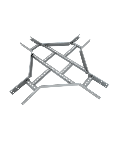 Х-разветвитель лестничный 80х600х1,5 мм Быстрый монтаж HD85 КМ-профиль (LXDS80-600-1.5 HD85) в Самаре Аксессуары для лотков Pintop.ru