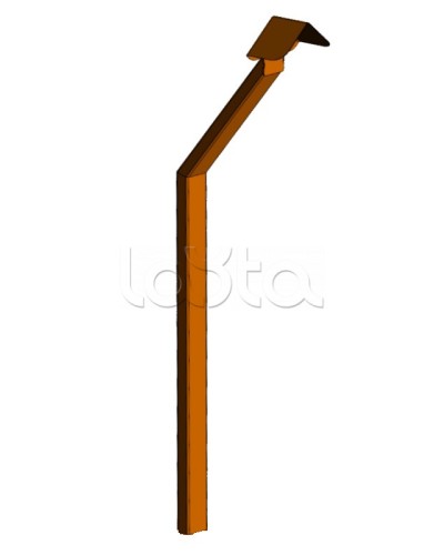 Стойка кнопки выхода Аякс наклонная исп.02 (в землю), оранжевая Магнито-контакт в Самаре Дополнительное оборудование для ОПС Pintop.ru