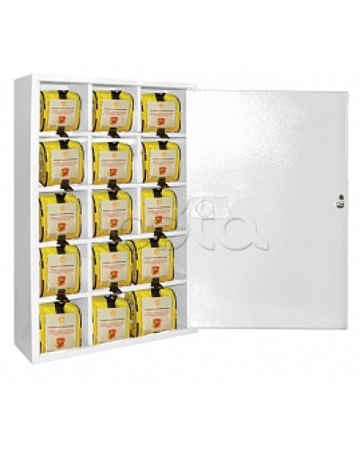 Футляр металлический секционный ПОЖТЕХНИКА ФМС-15 закрытый, белый в Самаре Пожарные шкафы Pintop.ru