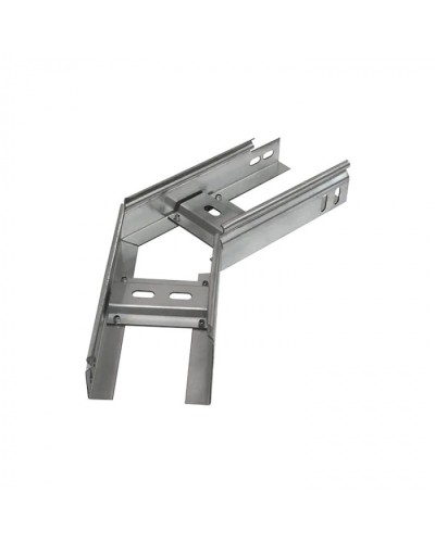 Угол горизонтальный 45 градусов лестничный 400х150 (1,2 мм) Промрукав (PR08.5264) в Самаре Аксессуары для лотков Pintop.ru